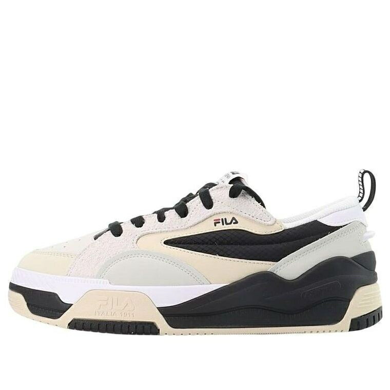 フィラ 白色 ホワイト クリーム 黒色 ブラック 'CREAM BLACK' スニーカー メンズ FILA CANESTRO SNEAKERS WHITE F12M241603FWB / CREAM WHITE BLACK