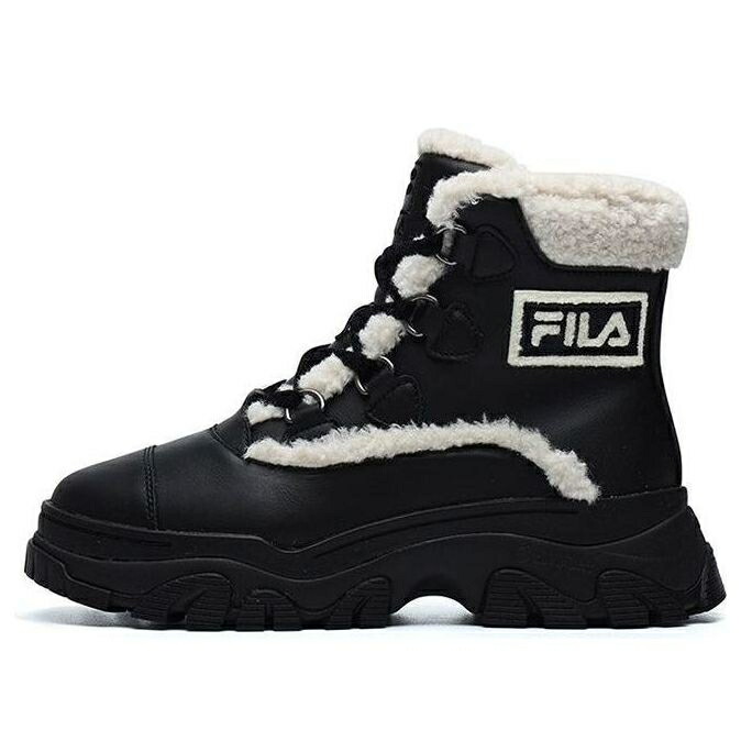 フィラ ウォーム ブーツ 黒色 ブラック 白色 ホワイト BLACK WHITE スニーカー レディース FILA (WMNS) WARM SNOW BOOTS F12W144404FBK / BLACK WHITE