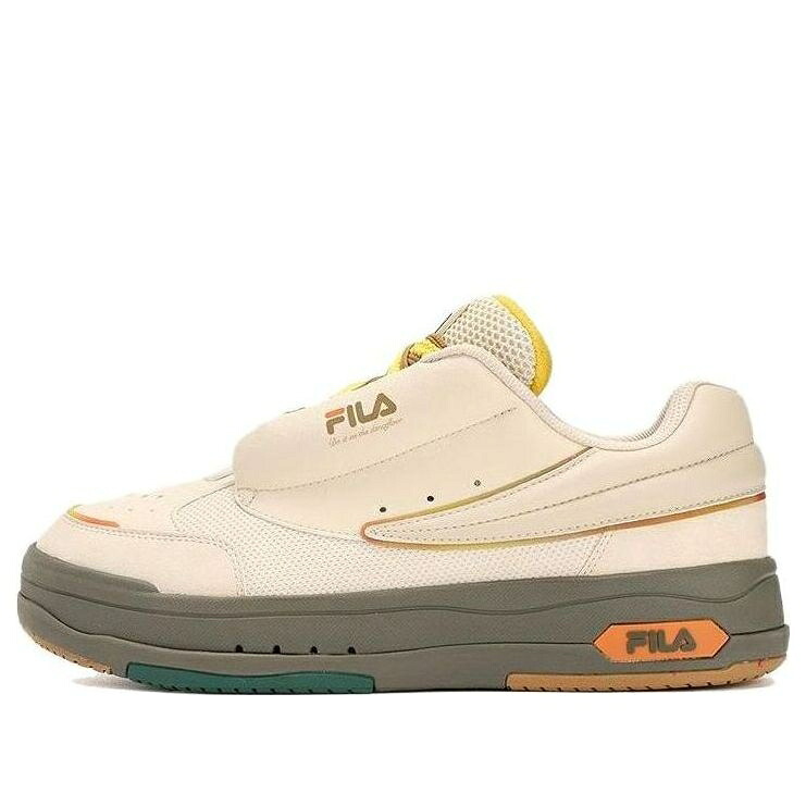 フィラ 滑る スニーカー 運動すること靴 皮膚軟化剤 白いこと 白いこと 黄味がかった 黄色 緑 緑であること \u0027CREAM WHITE\u0027 スニーカー メンズ FILA MIX LOW SKATE SHOES F12M324203FWG / CREAM WHITE YELLOW GREEN