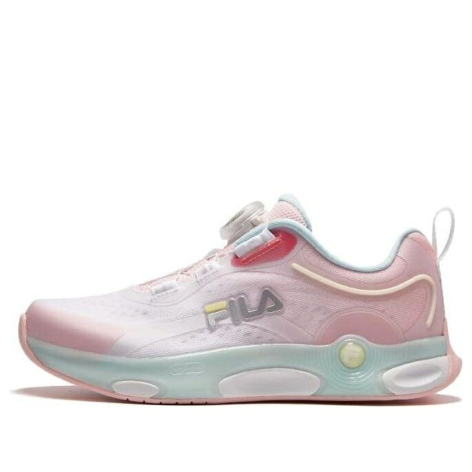 フィラ トレーニング スニーカー 運動靴 ピンク 白色 ホワイト 緑 グリーン 'PINK WHITE' ジュニア キッズ FILA (GS) BOA TRAINING SHOES K15G322403FCW / PINK WHITE GREEN ベビー マタニティ スニーカー