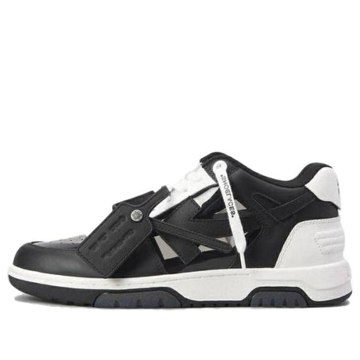 オフホワイト 白色 ホワイト 黒色 ブラック 'BLACK SUEDE' スニーカー メンズ OFF-WHITE OUT OF OFFICE OOO LOW TOPS WHITE OMIA189S23LEA0121010 / BLACK WHITE