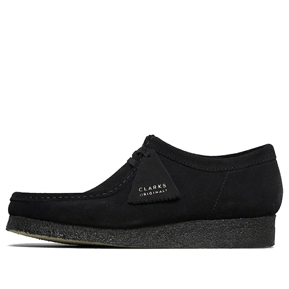 クラークス 黒いこと 黒いこと \u0027BLACK SUEDE\u0027 スニーカー レディース CLARKS (WMNS) WALLABEE 26155522 / BLACK