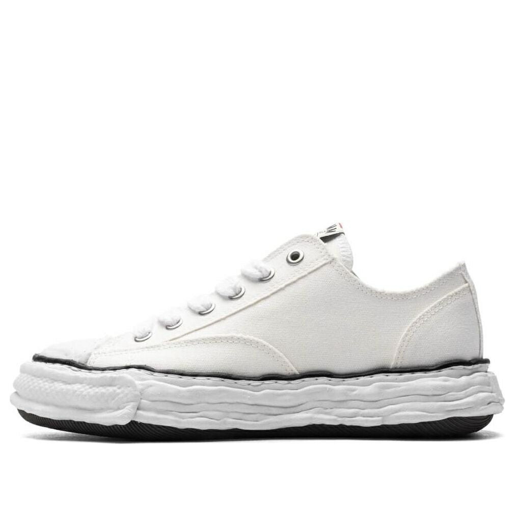 メゾン ミハラヤスヒロ 白色 ホワイト 黒色 ブラック 'WHITE' スニーカー メンズ MAISON MIHARA YASUHIRO MAISON MIHARA YASUHIRO PETERSON 23 OG SOLE CANVAS LOW A11FW702-WHT / WHITE BLACK