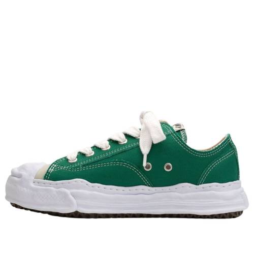 メゾン ミハラヤスヒロ 緑 グリーン CL GREEN スニーカー メンズ MAISON MIHARA YASUHIRO MAISON MIHARA YASUHIRO HANK OG SOLE CANVAS LOW-TOP A05FW702-CLGREEN / CL GREEN