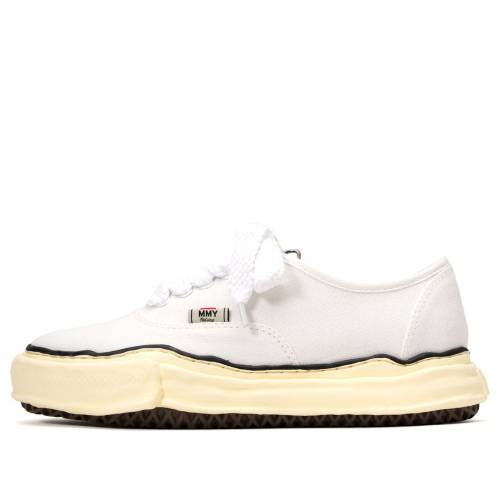 住み家 ミハラヤスヒロ 靴 スニーカー 白いこと 白いこと \u0027WHITE\u0027 メンズ MAISON MIHARA YASUHIRO MAISON MIHARA YASUHIRO BAKER VINTAGE-LIKE OG SOLE CANVAS LOW-TOP SNEAKER A09FW735-WHT / WHITE