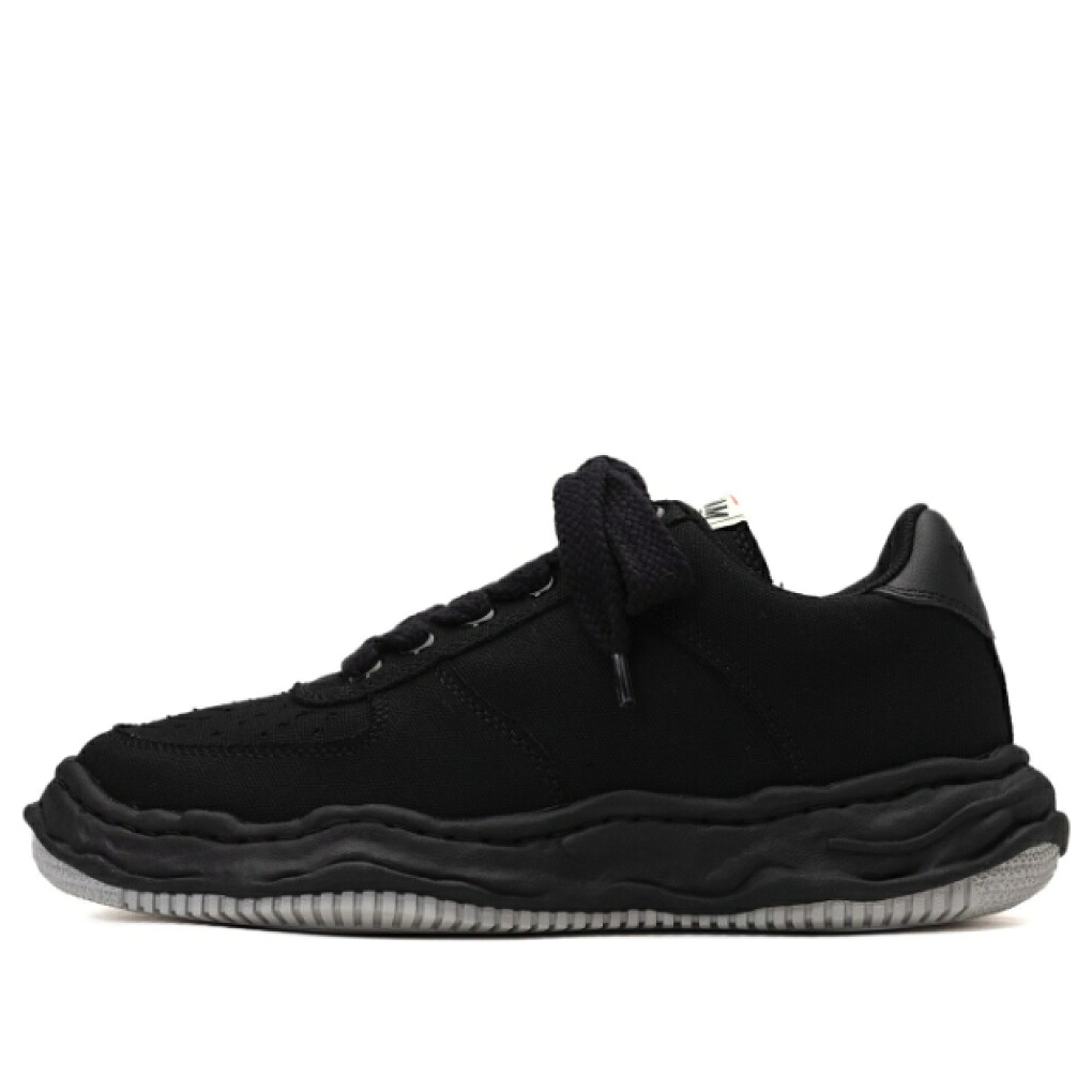 棲み家 ミハラヤスヒロ 靴 スニーカー 黒いこと 黒いこと \u0027BLACK\u0027 メンズ MAISON MIHARA YASUHIRO MAISON MIHARA YASUHIRO WAYNE OG SOLE CANVAS LOW-TOP SNEAKER A10FW720-BLKBLK / BLACK