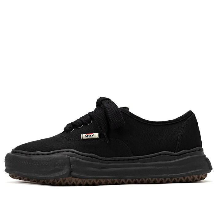 棲み家 ミハラヤスヒロ 靴 スニーカー 黒いこと 黒いこと \u0027BLACK\u0027 メンズ MAISON MIHARA YASUHIRO MAISON MIHARA YASUHIRO BAKER OG SOLE CANVAS LOW-TOP SNEAKER A02FW704-BLKBLK / BLACK
