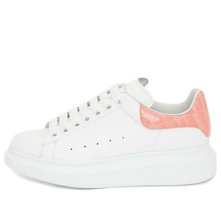 アレキサンダーマックイーン 靴 スニーカー サクラ色 白いこと 白いこと \u0027WHITE CROCODILE\u0027 レディース ALEXANDER MCQUEEN (WMNS) ALEXANDER MCQUEEN OVERSIZED SNEAKER PASTEL PINK 553770WIAF89414 / WHITE PASTEL PINK