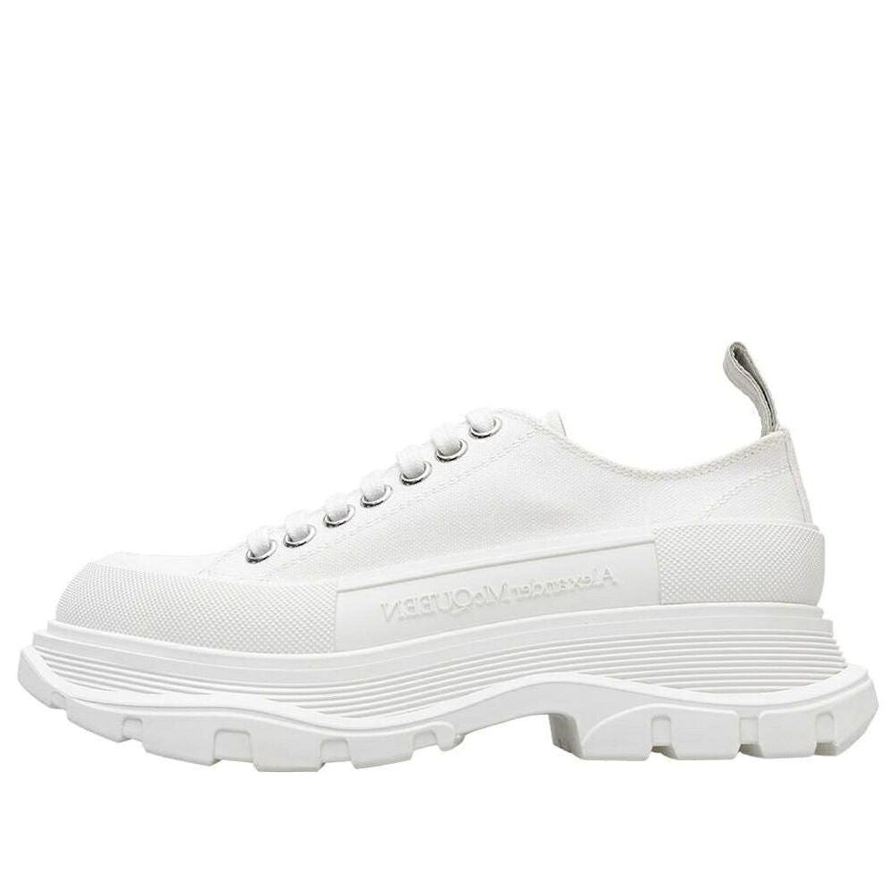 アレキサンダーマックイーン 白いこと 白いこと \u0027WHITE WHITE\u0027 スニーカー レディース ALEXANDER MCQUEEN (WMNS) ALEXANDER MCQUEEN TREAD SLICK LOW LACE UP 611705W4MV29000 / WHITE WHITE