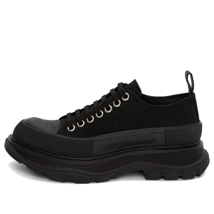 アレキサンダーマックイーン BLACK スニーカー レディース ALEXANDER MCQUEEN (WMNS) ALEXANDER MCQUEEN TREAD SLICK LACE UP 611705W4L321000 /