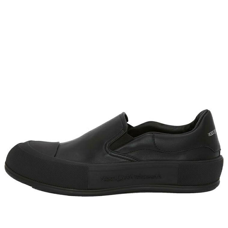 アレキサンダーマックイーン 滑る 黒いこと 黒いこと \u0027BLACK\u0027 スニーカー レディース ALEXANDER MCQUEEN (WMNS) ALEXANDER MCQUEEN DECK SKATE PLIMSOLL 654592WHZT81000 / BLACK