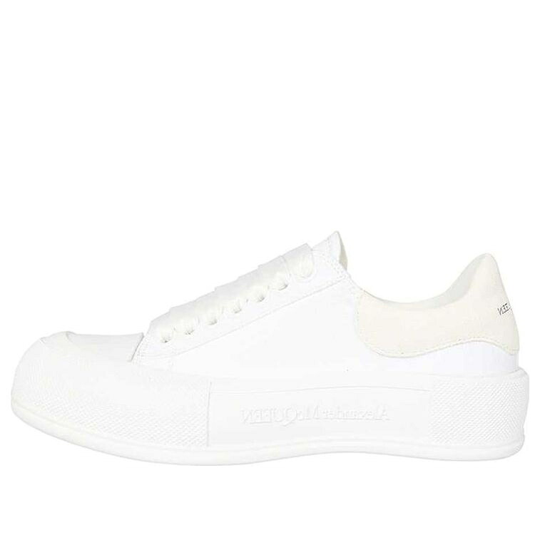 アレキサンダーマックイーン スケート スニーカー 運動靴 白色 ホワイト 'WHITE' スニーカー レディース ALEXANDER MCQUEEN (WMNS) ALEXANDER MCQUEEN DECK SKATE PLIMSOLL SHOES 697120W4MV79000 / WHITE|スニケス