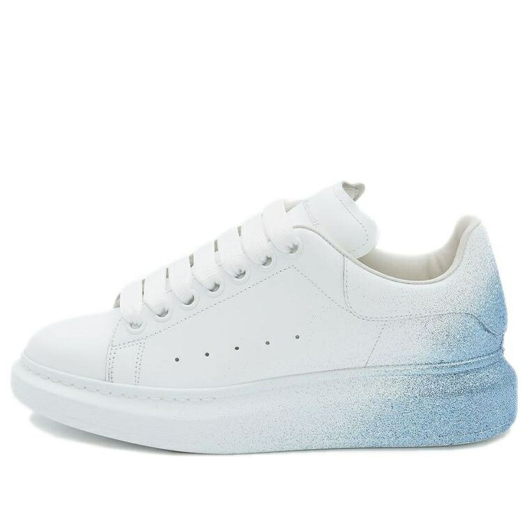アレキサンダーマックイーン 白色 ホワイト 青色 ブルー 黒色 ブラック 'WHITE BLUE' スニーカー レディース ALEXANDER MCQUEEN (WMNS) ALEXANDER MCQUEEN OVERSIZED SNEAKERS 685672WIB9M9552 / WHITE BLUE BLACK