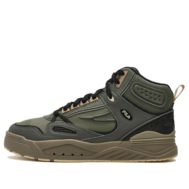 フィラ ミッド 滑る スニーカー 運動すること靴 緑 緑であること 黒いこと 黒いこと \u0027GREEN BLACK\u0027 スニーカー メンズ FILA SLAM MID SKATE SHOES F12M341212FBT / GREEN BLACK