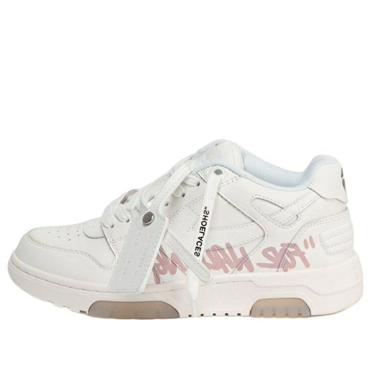 象牙色 靴 スニーカー 白いこと 白いこと サクラ色 \u0027WHITE PINK\u0027 レディース OFF-WHITE (WMNS) OUT OF OFFICE LOW-TOP FOR WALKING SNEAKER OWIA259S22LEA0050130 / WHITE PINK