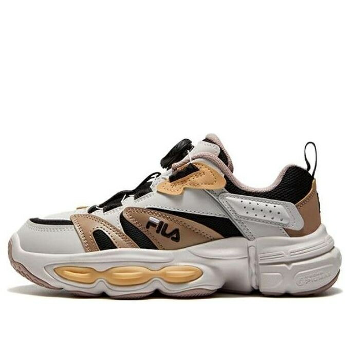 フィラ ビンテージ ヴィンテージ スニーカー 運動靴 灰色 グレー 茶色 ブラウン 橙 オレンジ 'GREY BROWN' ジュニア キッズ FILA (GS) BOA VINTAGE RUNNING SHOES K15B341119FWF / GREY BROWN ORANGE ベビー マタ
