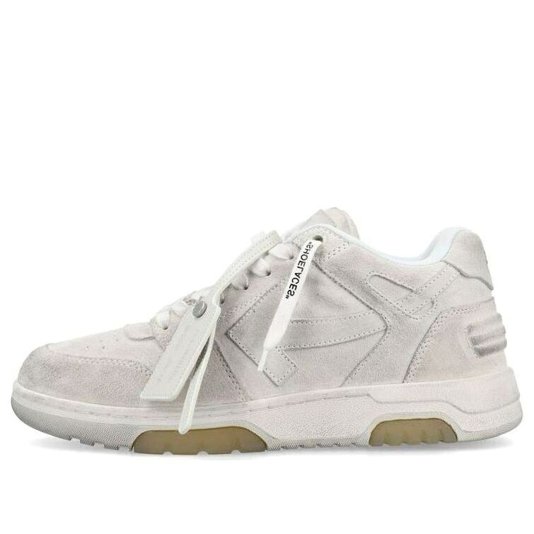 オフホワイト ビンテージ ヴィンテージ レザー 灰色 グレー 白色 ホワイト 'GREY WHITE' スニーカー メンズ OFF-WHITE OUT OF OFFICE VINTAGE LEATHER OMIA189F22LEA0120101 / GREY WHITE