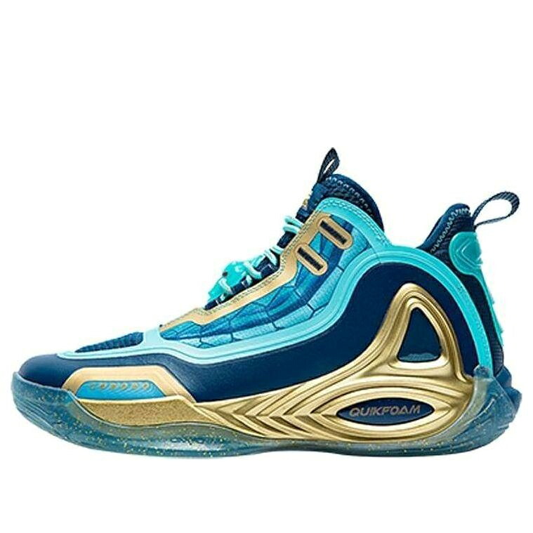 黒色 ブラック ゴールド 青色 ブルー 'DRAGON SHIRYU' スニーカー メンズ 361 DEGREES 361 ZEN 00 X AARON GORDON 572041131-1 / BLACK GOLD BLUE