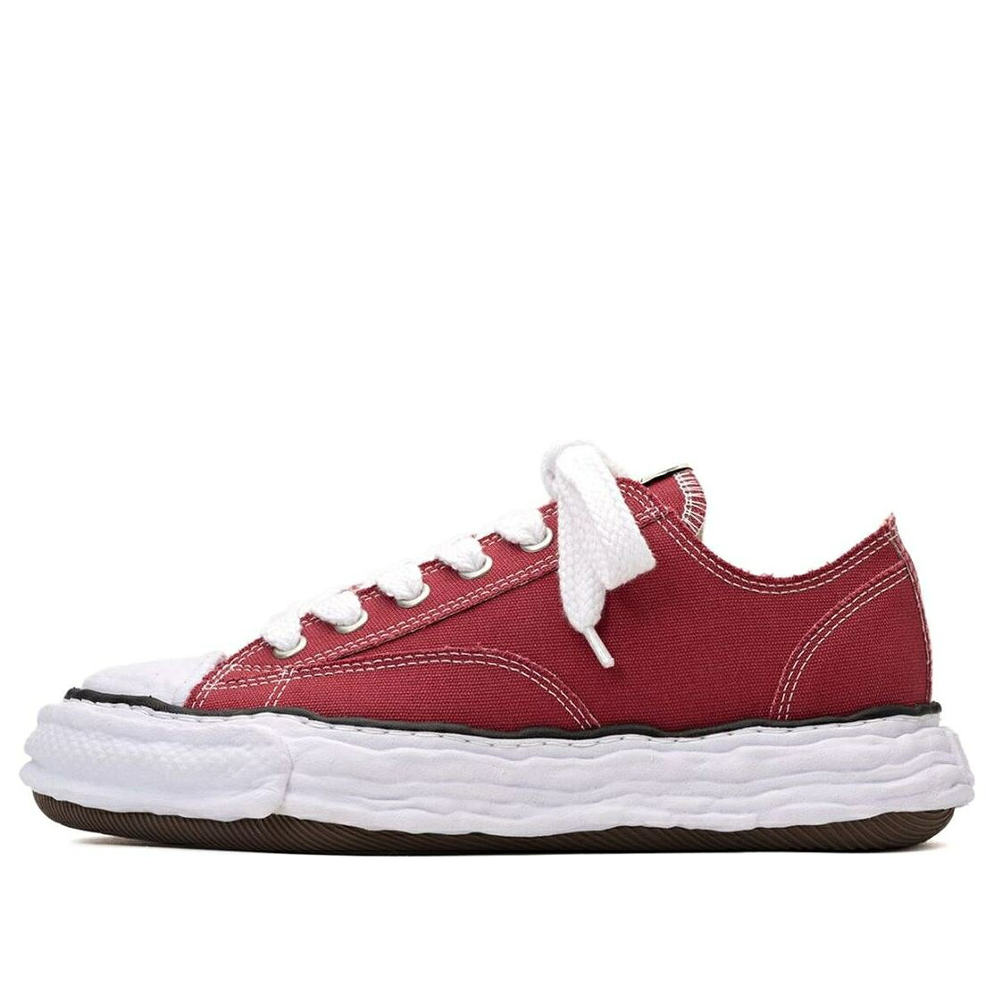 住み家 ミハラヤスヒロ \u0027BORDEAUX\u0027 スニーカー メンズ MAISON MIHARA YASUHIRO MAISON MIHARA YASUHIRO PETERSON 23 OG SOLE CANVAS LOW A11FW702-BORDEAUX / BORDEAUX 靴-メンズ靴-スニーカー