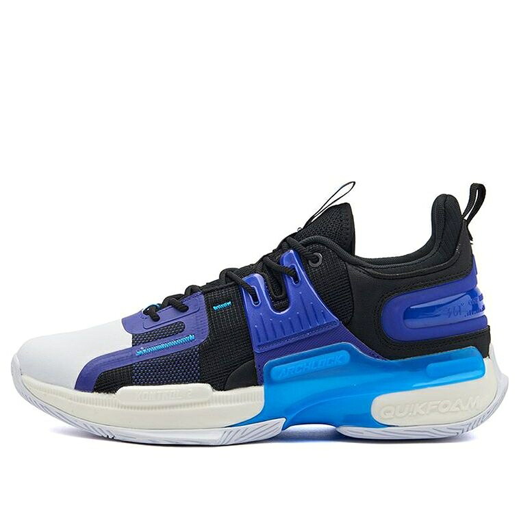 黒色 ブラック 青色 ブルー 白色 ホワイト 'BLUE' スニーカー メンズ 361 DEGREES 361 DEGREES RESTRAINT 2 572141101-6 / BLACK BLUE WHITE｜スニケス