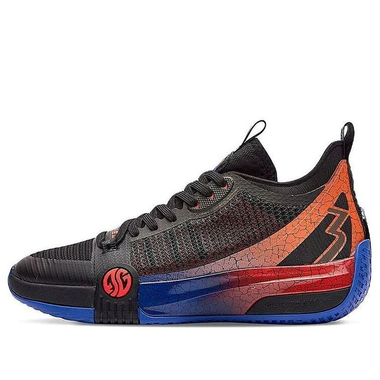 黒色 ブラック 橙 オレンジ 青色 ブルー 'FLAME' スニーカー メンズ 361 DEGREES 361 DEGREES AARON GORDON X ZEN 3 572131106-3 / BLACK ORANGE BLUE