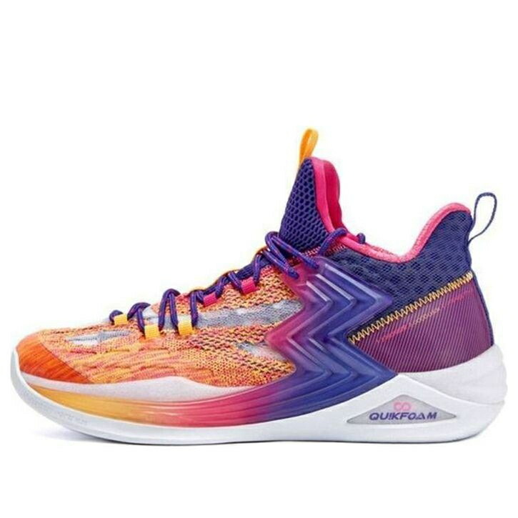 篭球 スニーカー 運動すること靴 橙 オレンジ色 紫 パープル QU!K \u0027ORANGE PURPLE\u0027 スニーカー メンズ 361 DEGREES 361 DEGREES AARON GORDON BASKETBALL SHOES 572021109-3 / ORANGE PURPLE