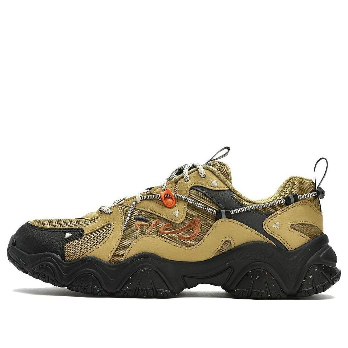 フィラ 茶色 ブラウン 黒色 ブラック 'BROWN BLACK' スニーカー メンズ FILA FLUID IV SNEAKERS F12M342107FFC / BROWN BLACK