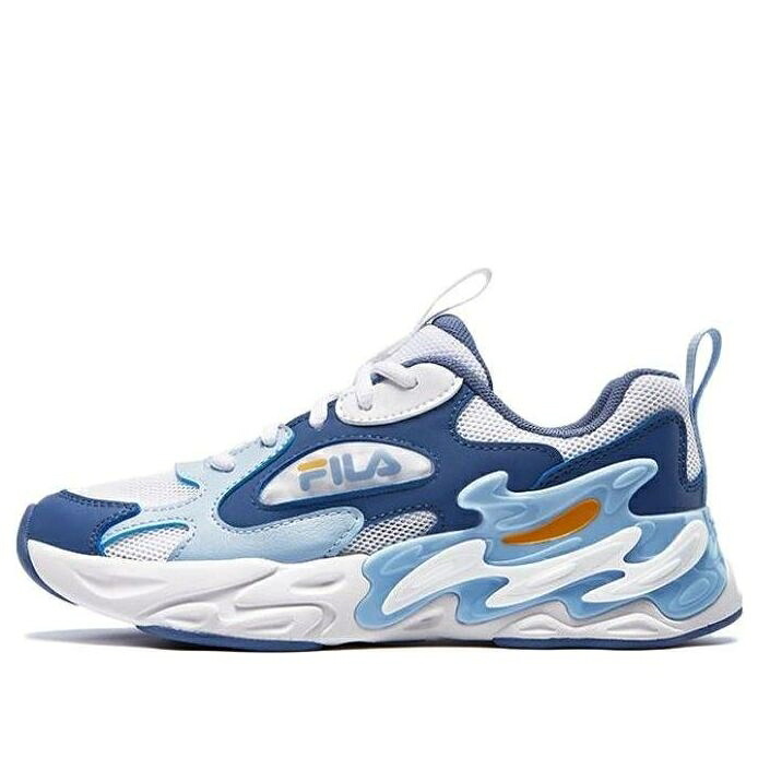 フィラ スニーカー 運動靴 青色 ブルー 白色 ホワイト 'BLUE' ジュニア キッズ FILA (GS) RETRO SHOES K15B321104FWC / BLUE WHITE ベビー マタニティ スニーカー