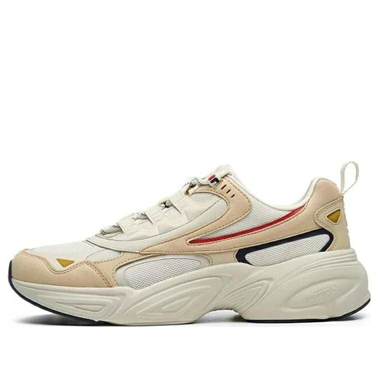 フィラ スニーカー 運動すること靴 白いこと 白いこと ベージュ \u0027WHITE BEIGE\u0027 スニーカー メンズ FILA CUBE RUNNING SHOES F12M216130FWS / WHITE BEIGE