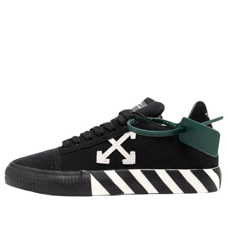 オフホワイト 靴 スニーカー 黒色 ブラック 白色 ホワイト 'BLACK WHITE' レディース OFF-WHITE (WMNS) VULC LOW CANVAS SNEAKER OWIA178C99FAB0011001 / BLACK WHITE