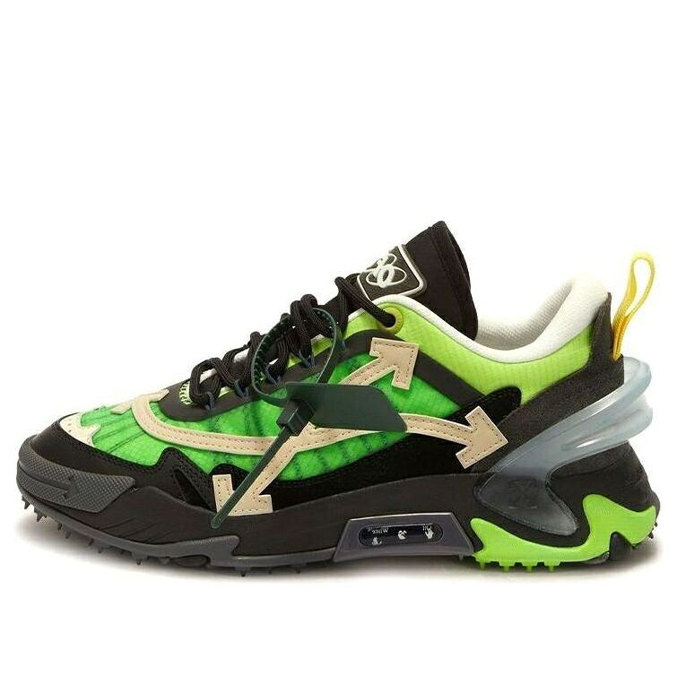 象牙色 緑 緑であること 黒いこと 黒いこと \u0027GREEN BLACK\u0027 スニーカー メンズ OFF-WHITE ODSY-2000 SNEAKERS OMIA190F22FAB0015561 / GREEN BLACK