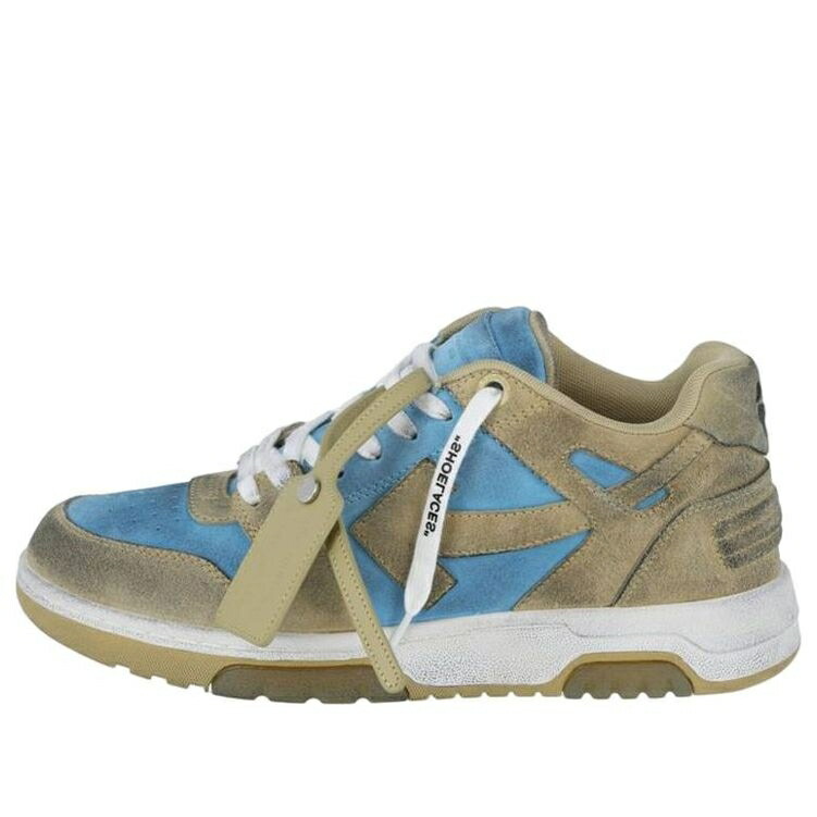 オフホワイト オリーブ 青色 ブルー 緑 グリーン BLUE GREEN スニーカー メンズ OFF-WHITE OUT OF OFFICE LOW-TOP SNEAKERS OLIVE OMIA189S22LEA0084061 / BLUE OLIVE GREEN