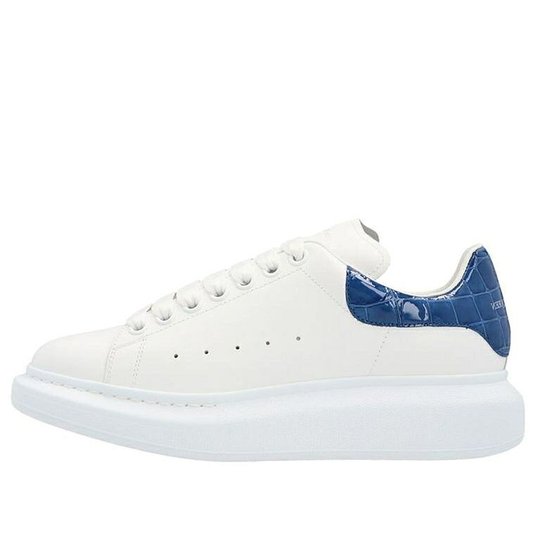 アレキサンダーマックイーン 靴 スニーカー 白いこと 白いこと 藍色 インディゴ \u0027INDIGO CROC\u0027 レディース ALEXANDER MCQUEEN (WMNS) ALEXANDER MCQUEEN OVERSIZED SNEAKER 553770WHXMY9553 / WHITE INDIGO