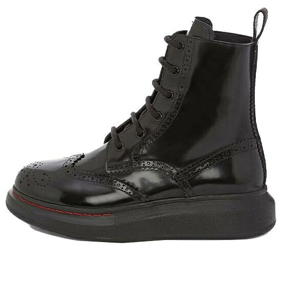アレキサンダーマックイーン ハイブリッド ブーツ 黒色 ブラック 'BLACK' スニーカー レディース ALEXANDER MCQUEEN (WMNS) ALEXANDER MCQUEEN HYBRID LACE UP BOOT 586402WHX511000 / BLACK|スニケス