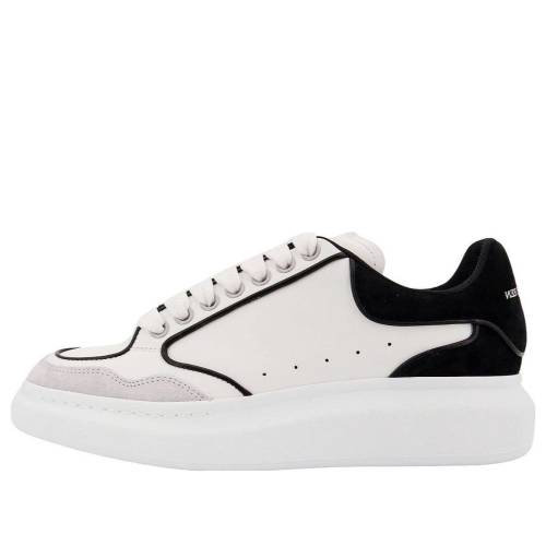 アレキサンダーマックイーン なめし革 白いこと 白いこと 黒いこと 黒いこと \u0027WHITE BLACK\u0027 スニーカー メンズ ALEXANDER MCQUEEN ALEXANDER MCQUEEN OVERSIZED LEATHER SNEAKERS 777300WIE9J8732 / WHITE BLACK