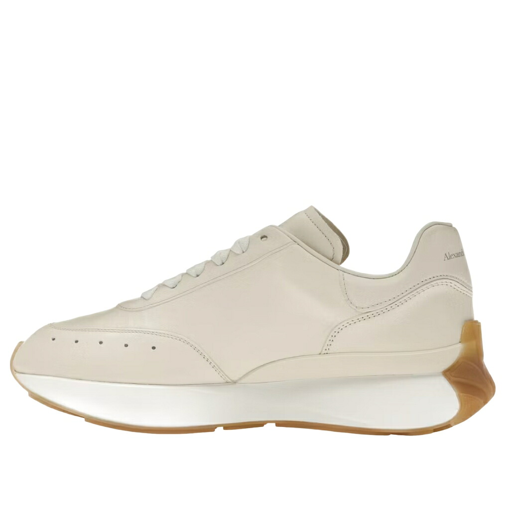 アレキサンダーマックイーン ベージュ 白色 ホワイト 'VANILLA' スニーカー メンズ ALEXANDER MCQUEEN ALEXANDER MCQUEEN SPRINT RUNNER 705076WIC9G7705 / BEIGE WHITE GUM