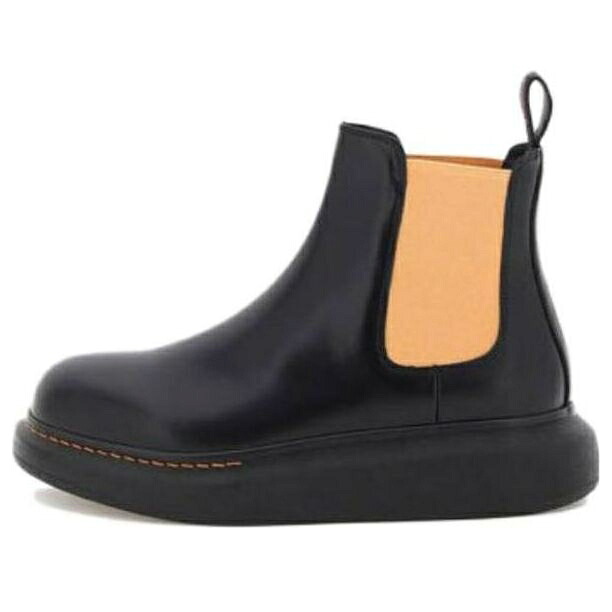 アレキサンダーマックイーン ハイブリッド ブーツ 黒色 ブラック チェルシーブーツS 'BLACK CORSAGE' スニーカー レディース ALEXANDER MCQUEEN (WMNS) ALEXANDER MCQUEEN HYBRID CHELSEA BOOTS 586398WHX561539 / BLACK｜スニケス