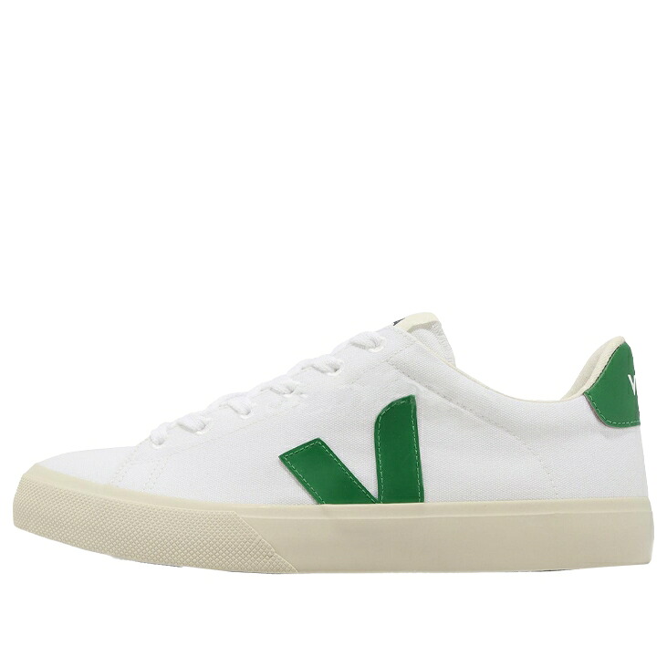 ヴェジャ 白色 ホワイト 緑 グリーン 'WHITE GREEN' スニーカー メンズ VEJA CAMPO LOW-TOP SNEAKERS CA0103144B / WHITE GREEN