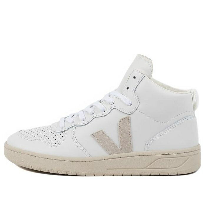 ヴェジャ なめし革 白いこと 白いこと 自然的 \u0027WHITE NATURAL\u0027 スニーカー メンズ VEJA V-15 LEATHER VQ021270 / WHITE NATURAL