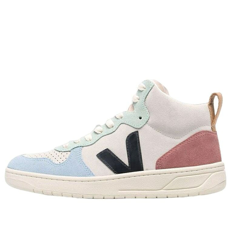 ヴェジャ 青色 ブルー ベージュ 黒色 ブラック ピンク 'BEIGE BLACK' スニーカー メンズ VEJA V-15 HIGH-TOP LIGHT BLUE VQ0302821A / BEIGE LIGHT BLUE BLACK PINK