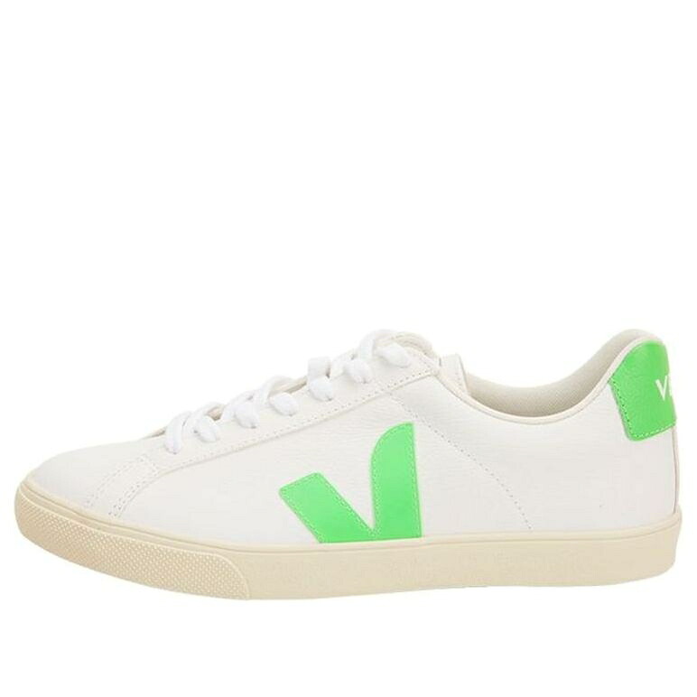 ヴェジャ ロゴタイプ 白いこと 白いこと 緑 緑であること \u0027WHITE GREEN\u0027 スニーカー メンズ VEJA ESPLAR LOGO CHROMEFREE NEON EO052571 / WHITE NEON GREEN