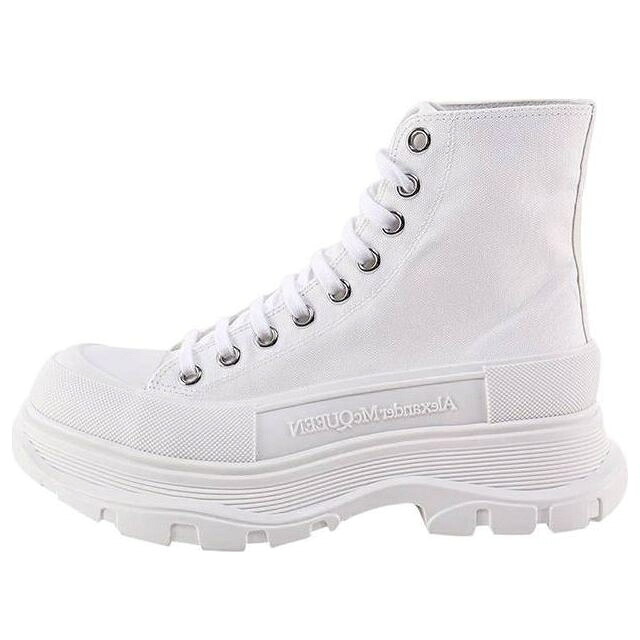 アレキサンダーマックイーン ブーツ 白色 ホワイト 'WHITE' スニーカー レディース ALEXANDER MCQUEEN (WMNS) ALEXANDER MCQUEEN TREAD SLICK BOOTS 697080W4MV29000 / WHITE