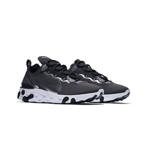 楽天市場 ナイキ リアクト エレメント 黒色 ブラック 銀色 シルバー スニーカー メンズ Silver Nike React Element 55 Marathon Running Shoes Sneakers Black Metallic スニケス