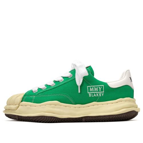 棲み家 ミハラヤスヒロ 靴 スニーカー 緑 緑であること 白いこと 白いこと \u0027GREEN\u0027 メンズ MAISON MIHARA YASUHIRO MAISON MIHARA YASUHIRO BLAKEY VL OG SOLE CANVAS LOW-TOP SNEAKER A09FW732-GRN / GREEN WHITE