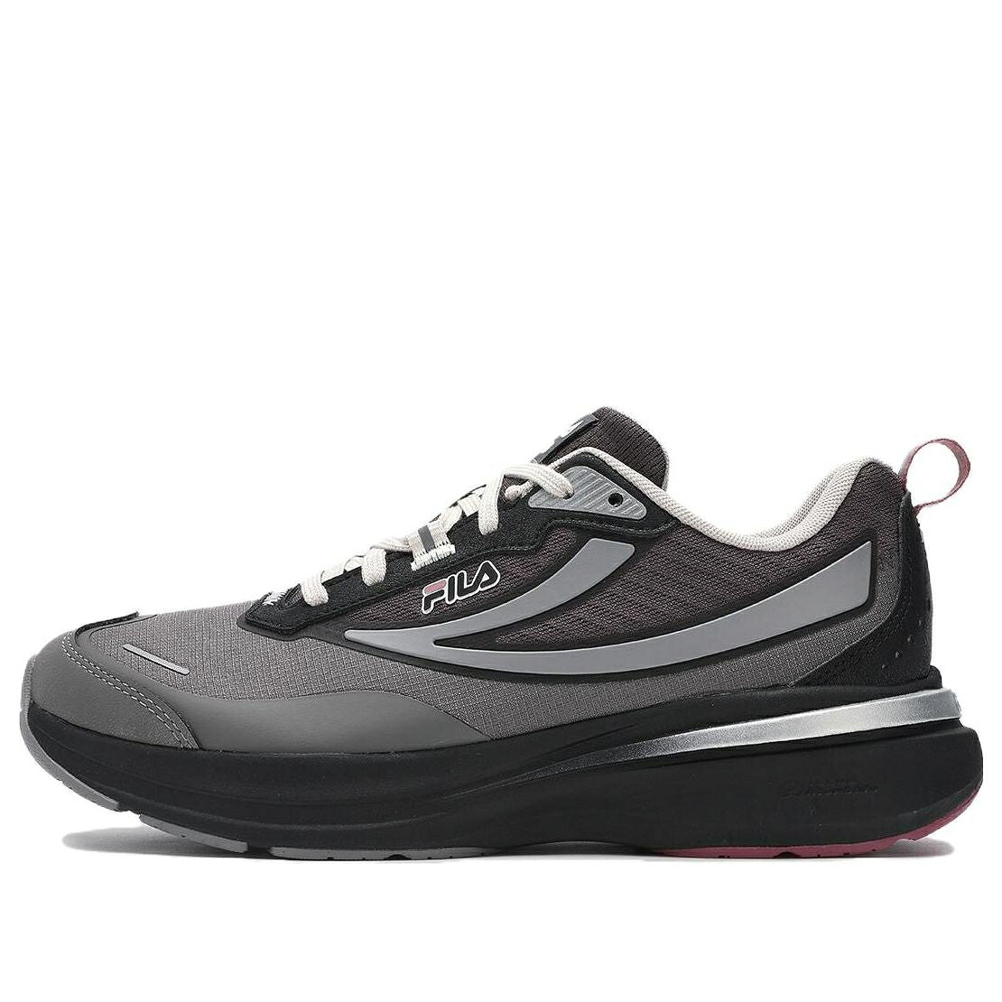 フィラ 白いこと 白いこと 黒いこと 黒いこと 薄墨色 薄墨色 \u0027BLACK GREY\u0027 スニーカー レディース FILA (WMNS) NUVOLE EVO SNEAKERS WHITE A12W341123FGB / WHITE BLACK GREY