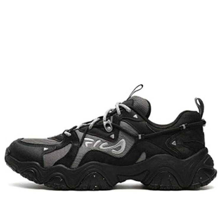 フィラ 黒いこと 黒いこと 薄墨色 薄墨色 \u0027BLACK GREY\u0027 スニーカー メンズ FILA FLUID 4 SNEAKERS F12M342107AQA / BLACK GREY