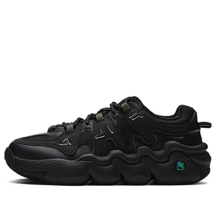 フィラ バスケットボール 黒色 ブラック BLACK スニーカー メンズ FILA PANINI LOW RETRO BASKETBALL SNEAKERS F12M242127FBK / BLACK