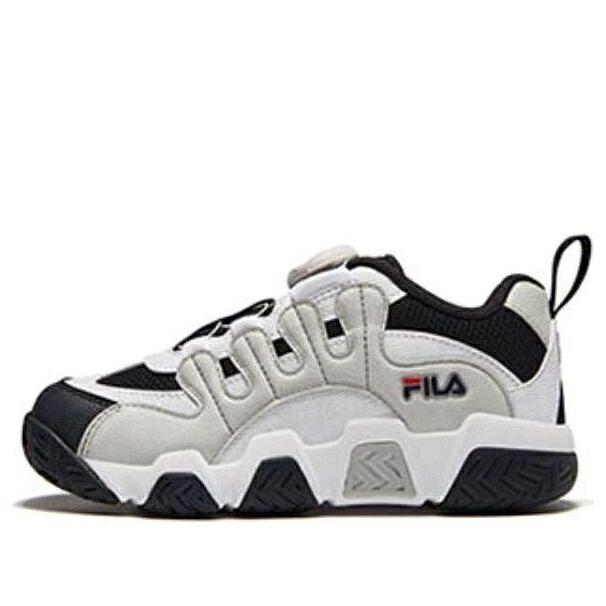 フィラ 灰色 グレー 黒色 ブラック 白色 ホワイト 'GREY BLACK' ジュニア キッズ FILA (PS) CROISSANT CHUNKY K14B341204AWN / GREY BLACK WHITE ベビー マタニティ スニーカー