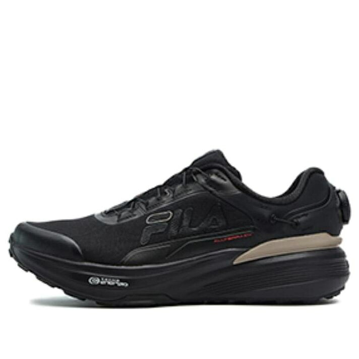 フィラ 黒色 ブラック ベージュ 'BLACK' スニーカー メンズ FILA BOA LYNX II SNEAKERS A12M331205FBB / BLACK BEIGE|スニケス