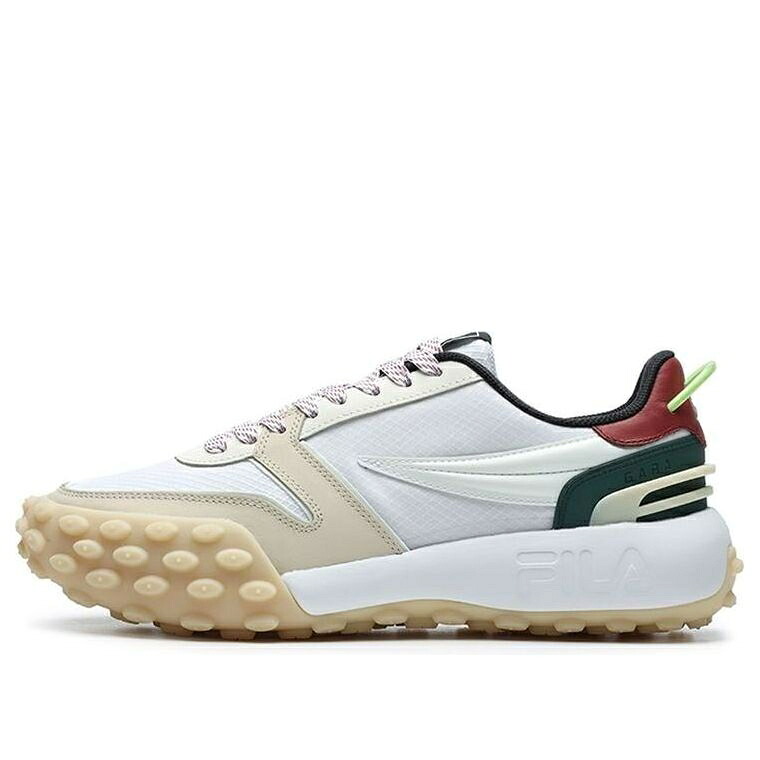 フィラ スニーカー 運動靴 白色 ホワイト ベージュ 黒色 ブラック 赤 レッド 'WHITE BEIGE' スニーカー レディース FILA (WMNS) GARA SHOES F12M213111FWV / WHITE BEIGE BLACK RED 36,140円